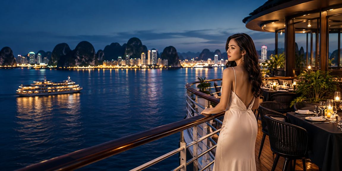 Người dùng Việt Nam thư giãn và trải nghiệm cá cược trực tuyến bên vịnh Hạ Long