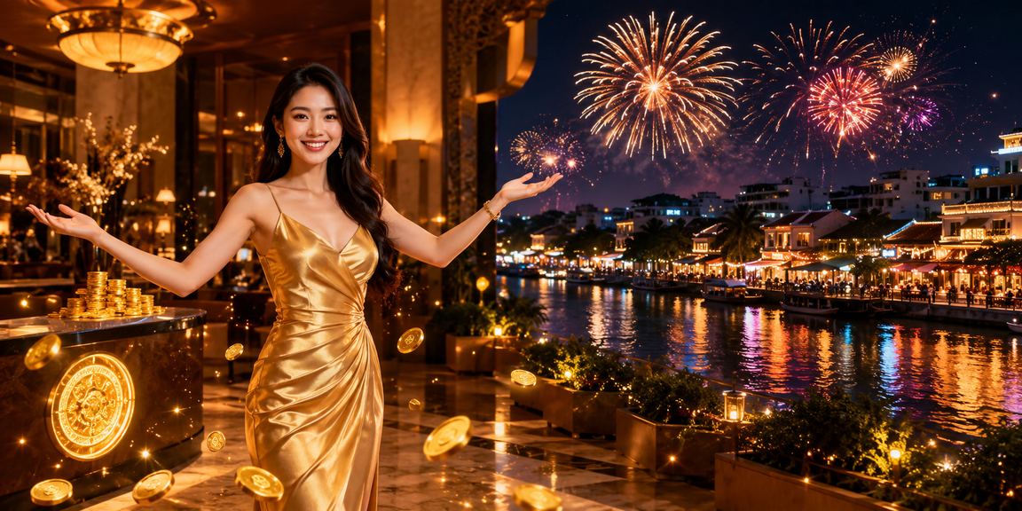 Chợ đêm sôi động vùng sông Mekong với người dùng trải nghiệm casino và jackpot trực tuyến trên di động